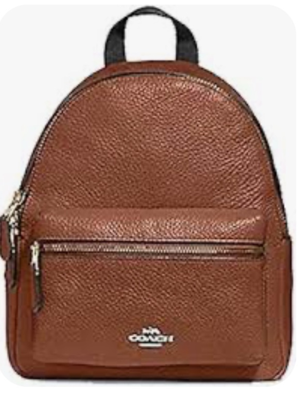 Coach F28995 Mini Charlie Backpack Bag In Saddle Brown Like New